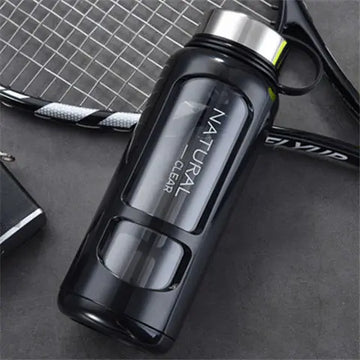 Portable Water Bottle Glass 520/650/1000ml Large Capacity Cup Fitness Outdoor Sports Leak-proof Bike Climbing Camping