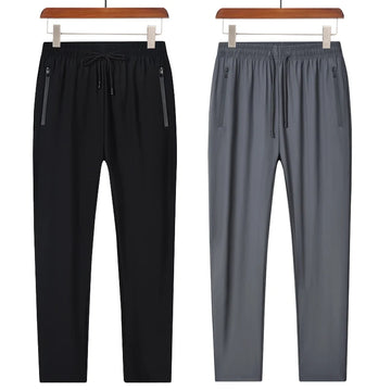 New Ice Silk Breathable Men's Sports Pants Quick Drying Sweat-absorbing Comfortable Cool High Quality Outdoor Pants for trousers