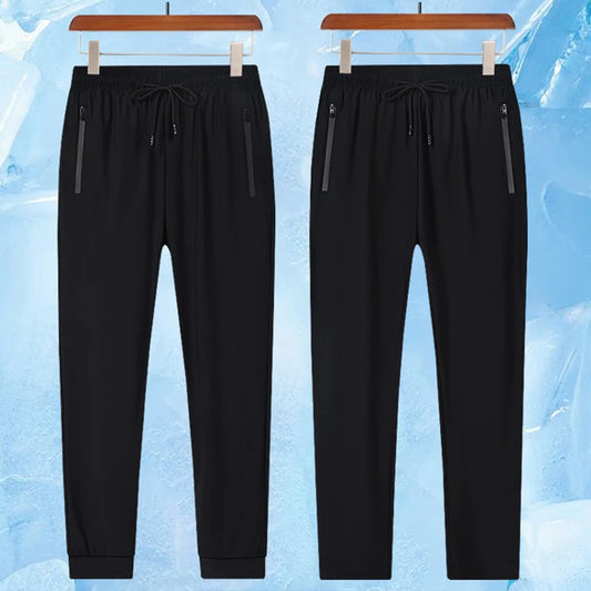 New Ice Silk Breathable Men's Sports Pants Quick Drying Sweat-absorbing Comfortable Cool High Quality Outdoor Pants for trousers