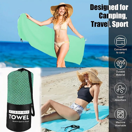 Outdoor Sports Super Absorbent Soft Quick Drying Towel, Travel Towel, can be used for travelling, yoga, beach，bathing