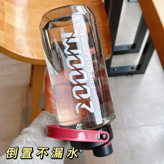 1500ml-2000ml Large Capacity Plastic Water Bottle Outdoor Women'S And Men'S Sports And Fitness  Belt Handle Summer Explosion-Pro