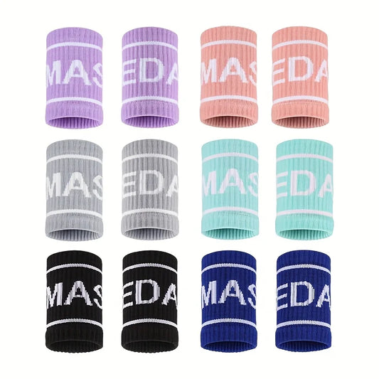 1 Pair Elastic Sport Wristband Basketball Volleyball Wrist Guard Golf Tennis Sweatband Wrist Band Fashion Colorful Wrist Support