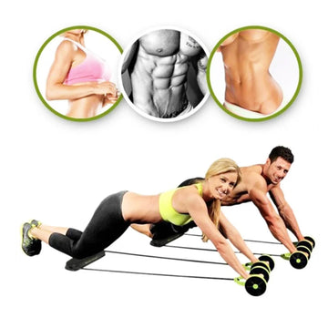 Multi-functional Ab Roller Abdominal Trainer Arm Waist Leg Fitness Exercise wheel